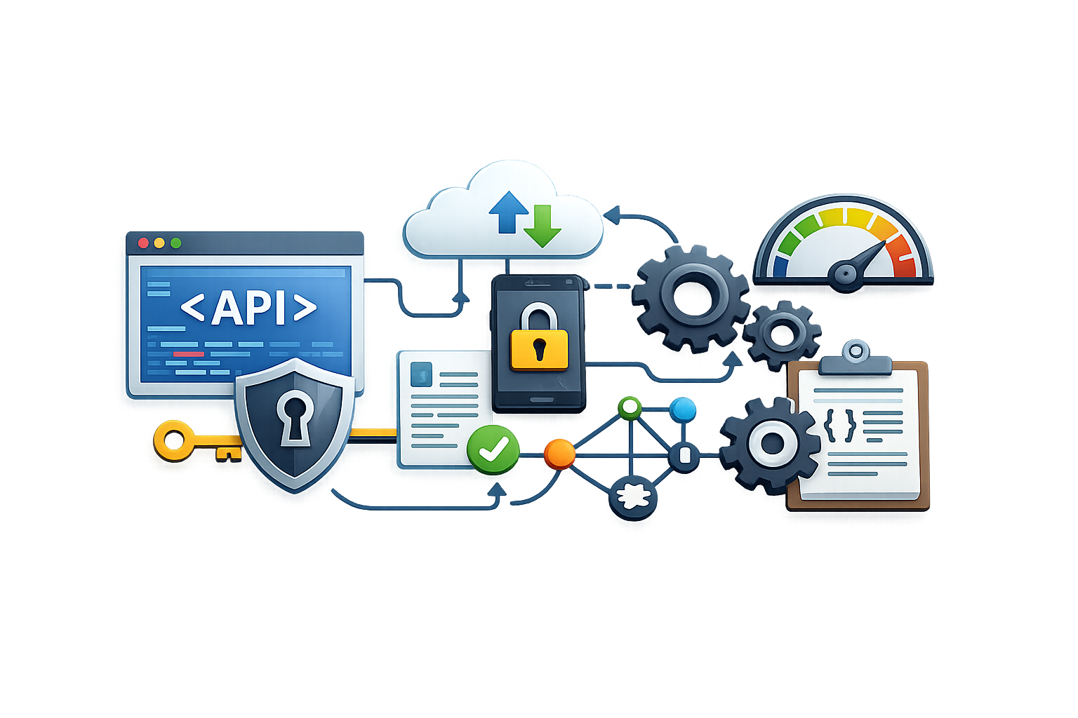 Integración de APIs con conceptos de seguridad y conexiones entre sistemas