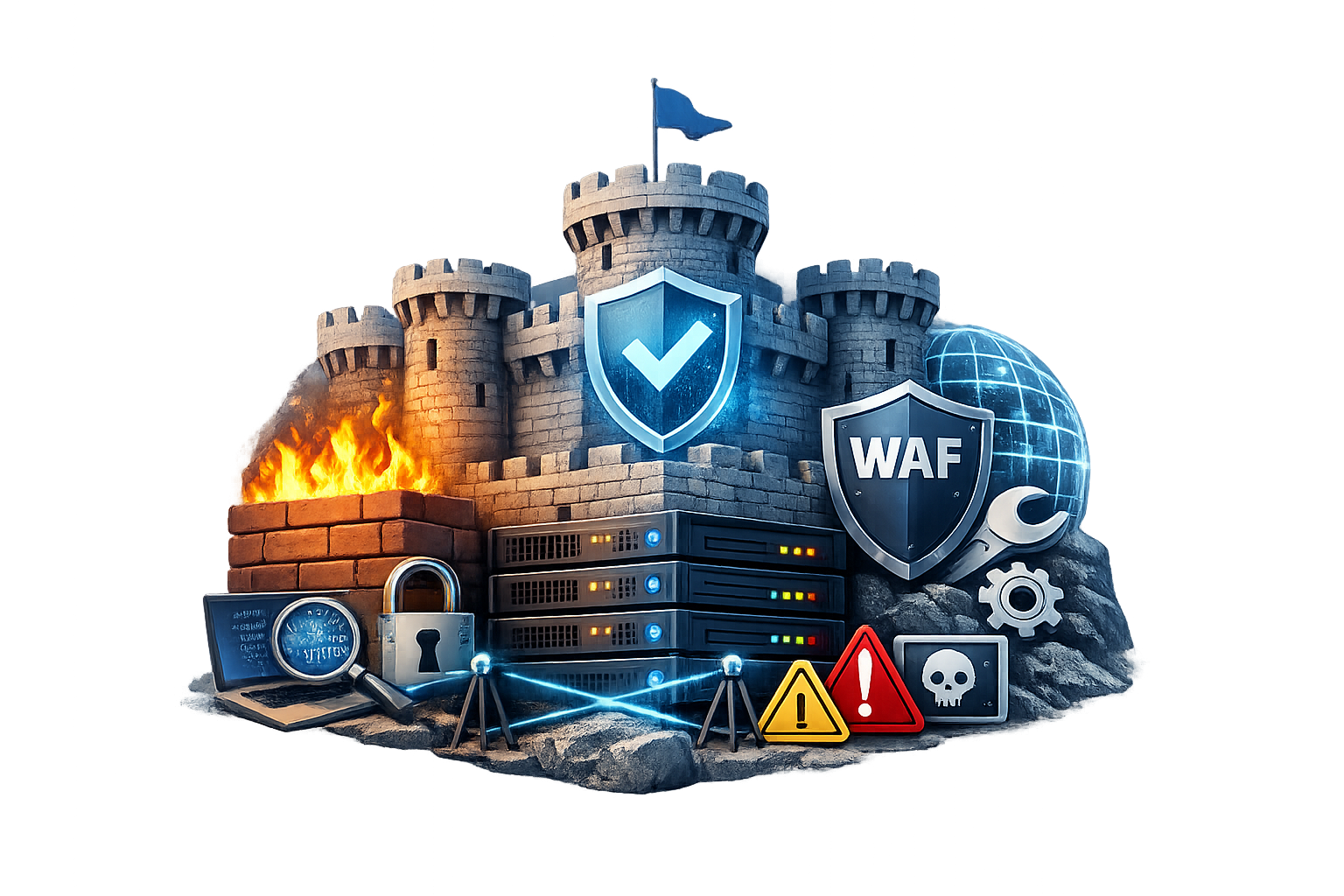 Elementos de protección y seguridad para infraestructura digital