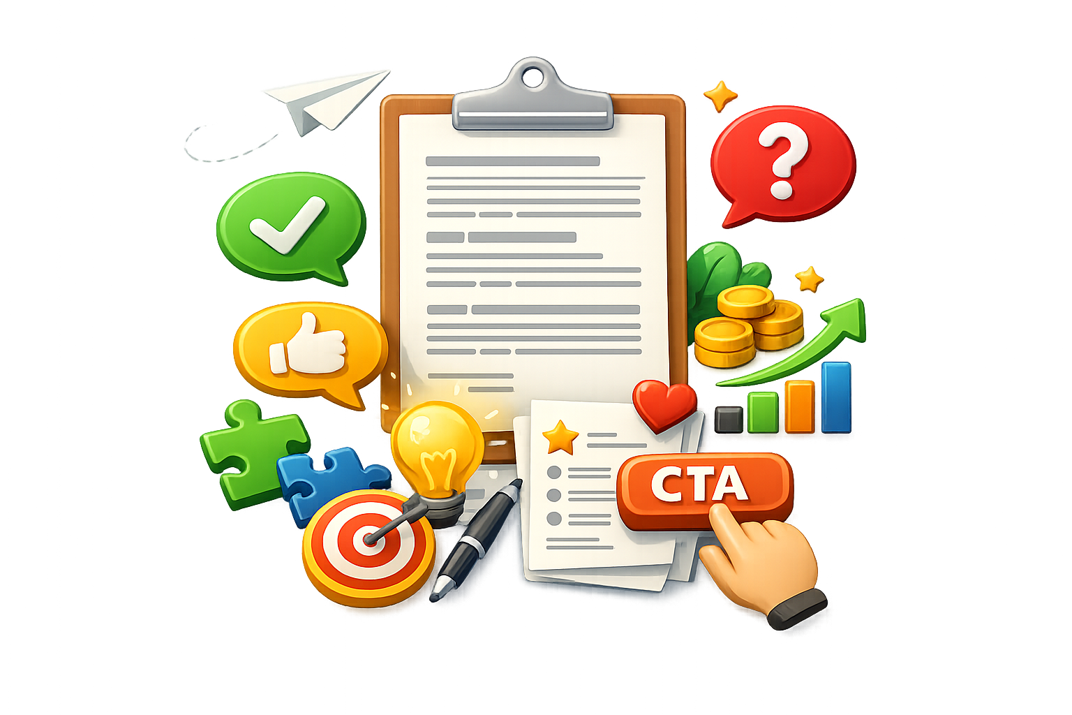 Conceptos de marketing y herramientas creativas para una landing orientada a captación