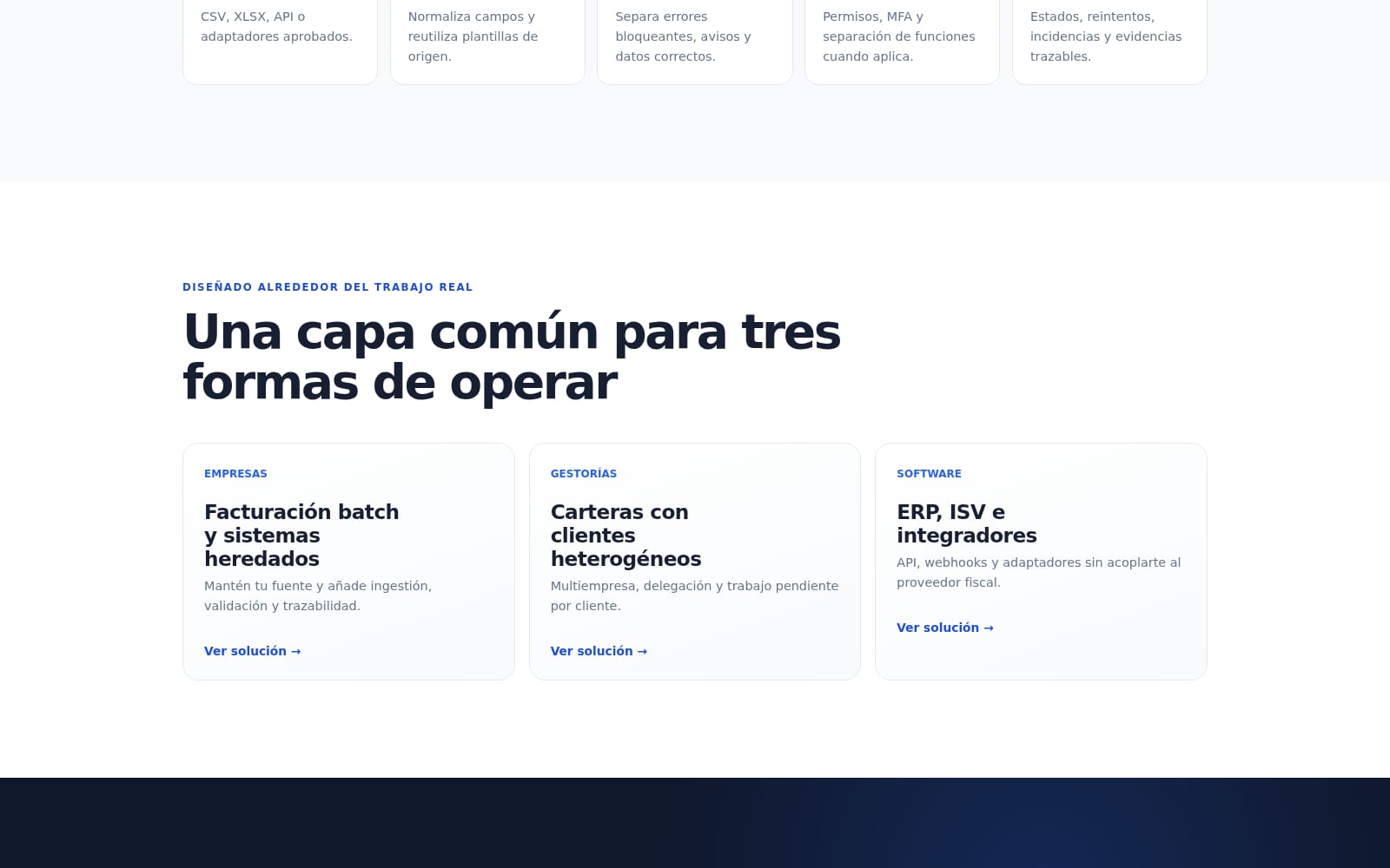 Casos de Flexyfact para empresas, gestorías e integradores