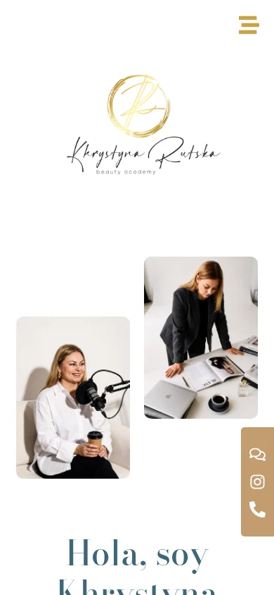 Captura pública de KR Beauty Academy en móvil