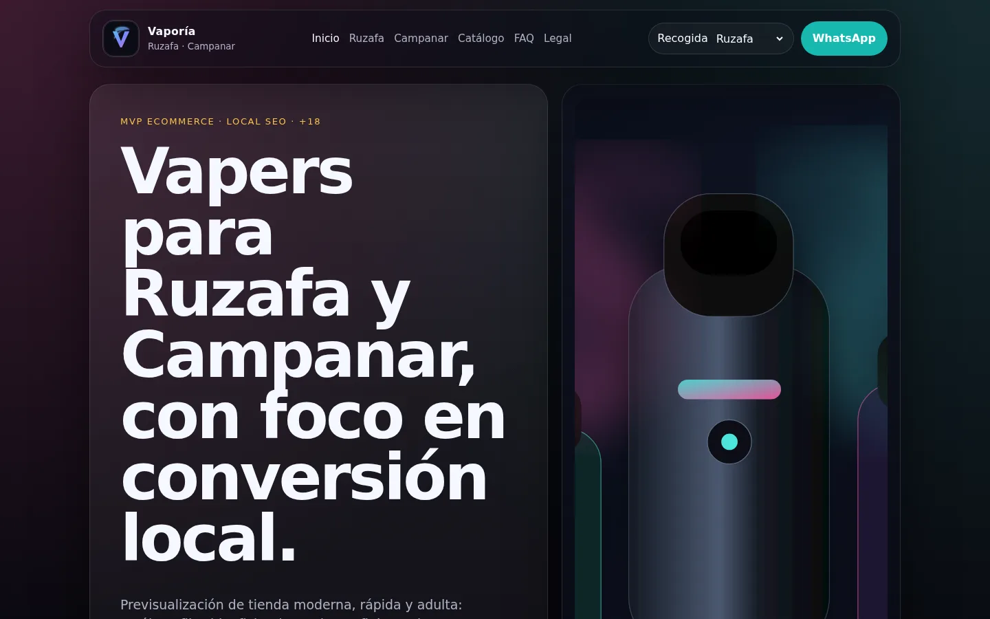 Captura de la demo Vaporía